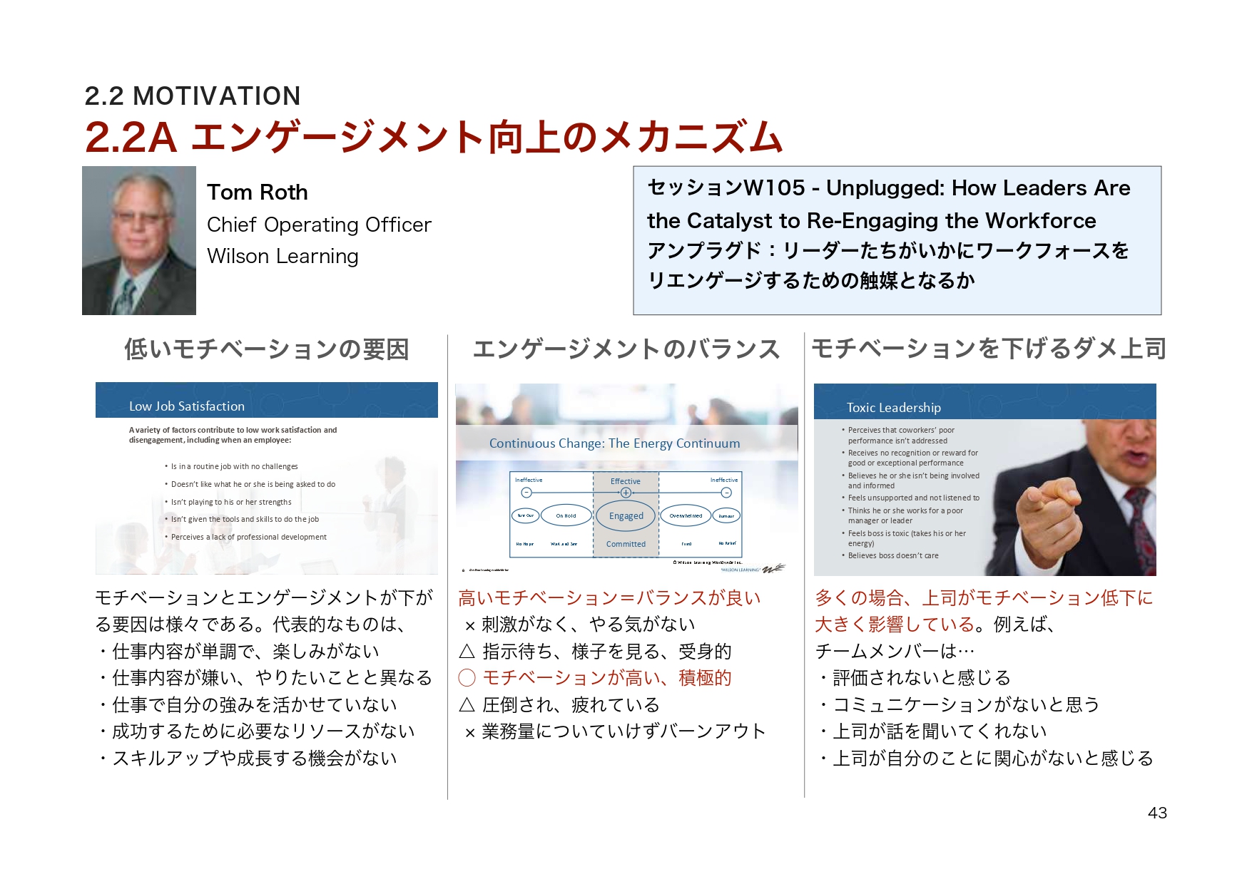 ATD2019レポート p.43 モチベーション