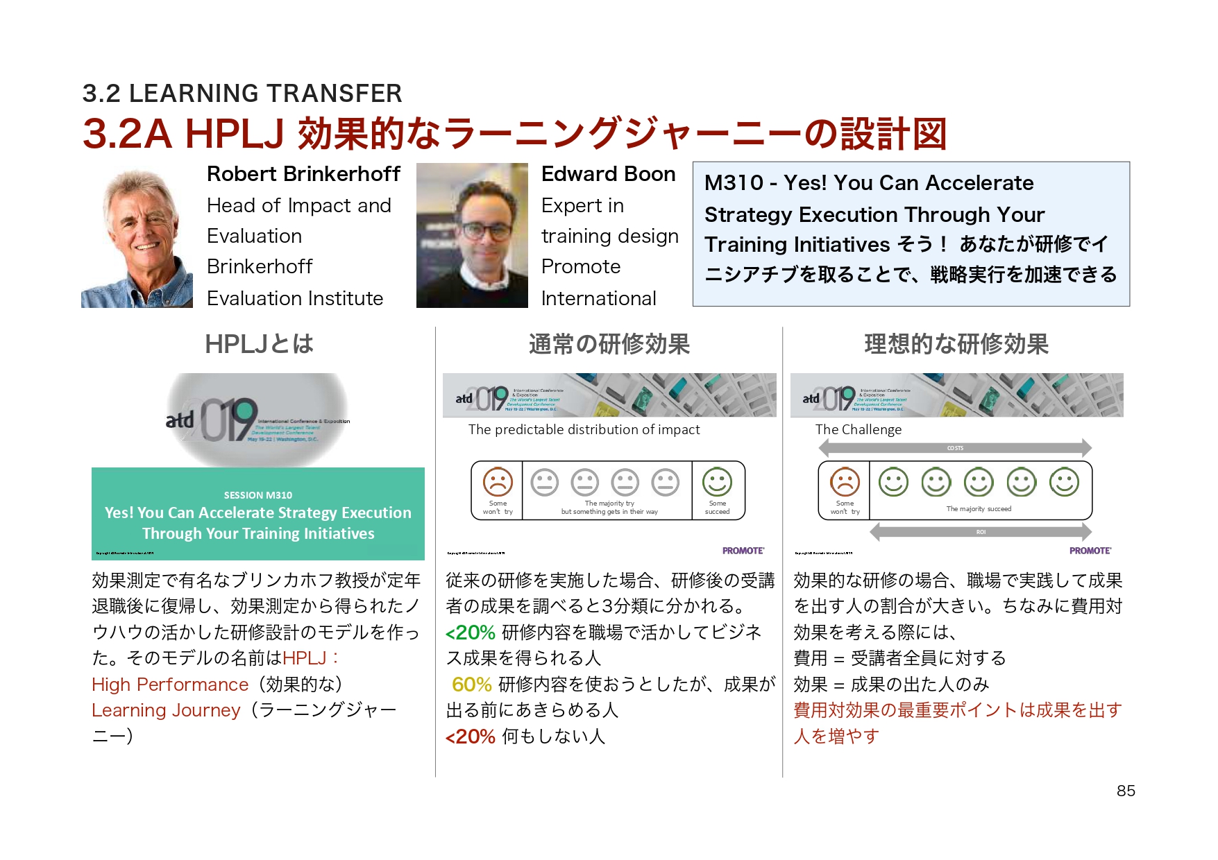 ATD2019レポート p.85 定着フォロー