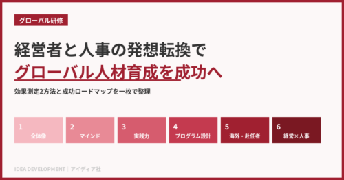 グローバル人材育成の成功条件｜経営者と人事の発想転換と効果測定の2つの方法