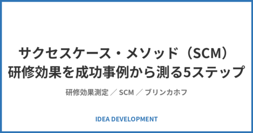 サクセスケース・メソッド（SCM）実践ガイド｜成功事例から研修効果を測る5ステップ