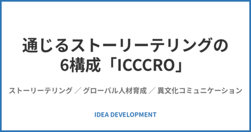 通じるストーリーテリングの6構成|In・Context・Challenge・Conflict・Resolution・Out